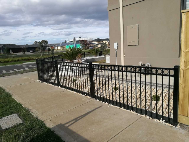 Steel Fencing Melbourne Metal Wrought Iron Fence Panels Posts