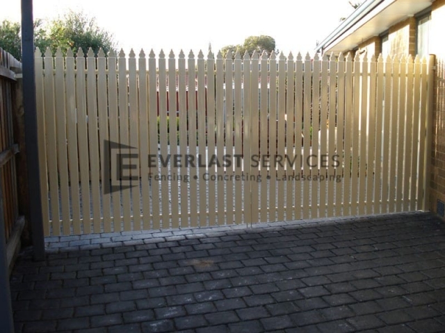 SWG19 - Primrose Aluminium Pickets Double Gate - Point Cook