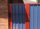 SS3 – Manor Red Frame with Bluestone Colourbond Single Gate