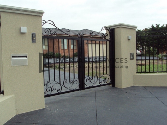 DG16 - Custom Steel Pattern Design Double Gate - Werribee