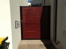 SS33 – Black Post + Frame with Jarrah Slats Single Gate – Altona Meadows