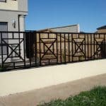 SF70 - Black Wraught Iron Fence Panels