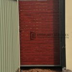 SS8 - Woodland Grey Post + Frame with Jarrah Slats Single Gate
