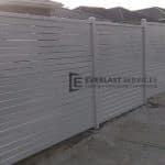 A60 - Off White Slats Fencing