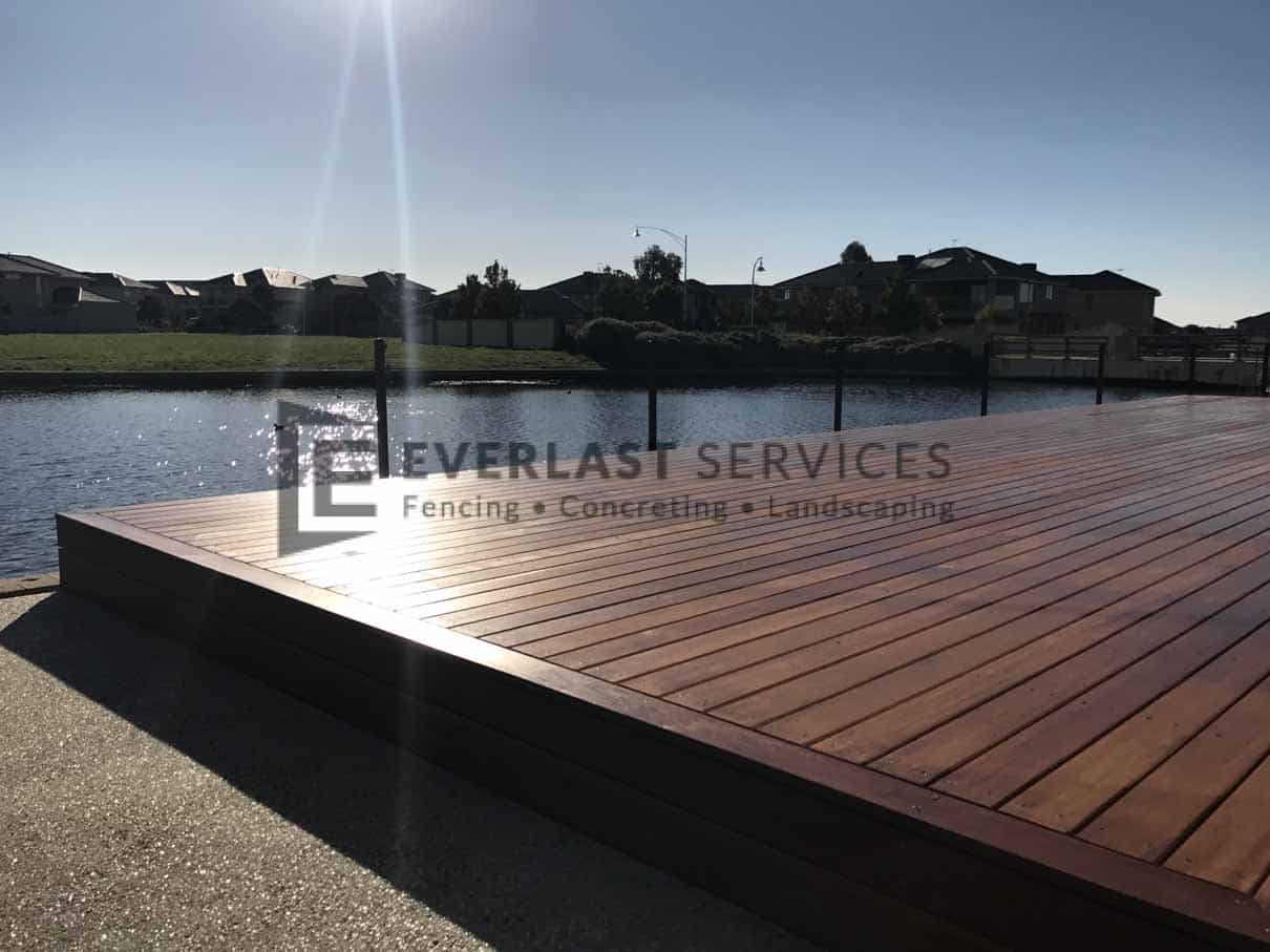 T82 - Decking with Lake Back Drop