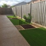 L20 - Exposed Aggregate Foot Path with Synthetic Grass