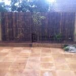 L9 - Bamboo Fencing Screens with Sandstone Paving