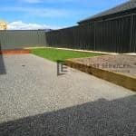 EA61 - Backyard Exposed Aggregate with Synthetic Grass and Decking