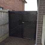 A50 - Charcoal slats double gate