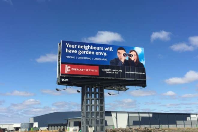 Your Neighbours Will Have Garden Envy - 1300 LETS LANDSCAPE Billboard ...