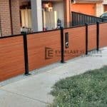 DG33 - Slats Fence with Double Gate