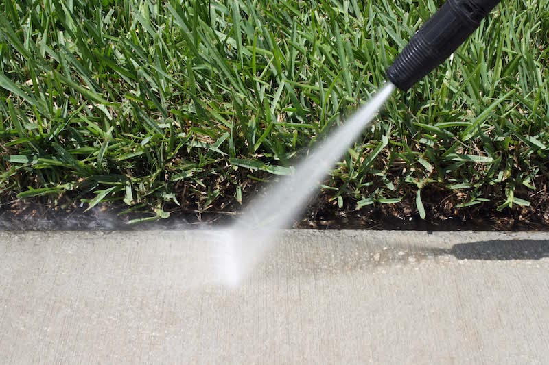 Tips for power washing concrete