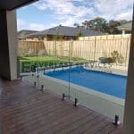 GF9 - Glass Pool Fencing over Decking