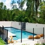 MW 37 - Swimming Pool Glass And Black Fence