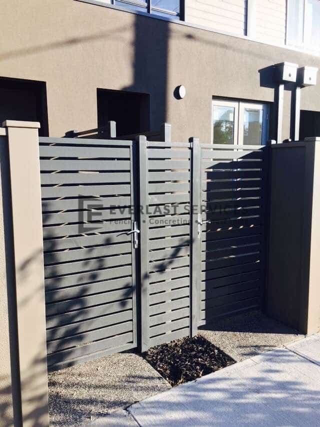 SS110 - Aluminium Slats Single Gate And Panel