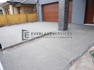 Exposed Aggregate Front Driveway and Path View 2