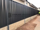 Custom Colourbond Fencing with Retaining Wall View 2
