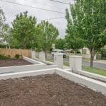 L263 - Essendon - Front yard looking at the fence - under construction