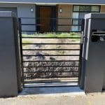 SS144 - Single Steel Gate with Modular Fence