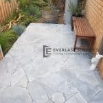 L279 - Everlast Landscaping stenciled concrete with seat